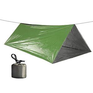 Kielsjajd Notfall & Überleben Zelt, Ultraleicht, Hitzeabweisend, Kälteschutz für Outdoor-Aktivitäten wie Wandern, Angeln und Jagen.