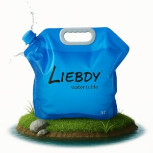 Faltbarer Wasserbehälter 10 Liter BPA frei, Flexibler Wasserkanister für Notfall und Krisenvorbereitung