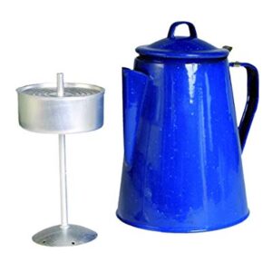 Hochwertige Emaille Kaffeekanne mit Einheitsgröße, robustes Design und praktischer Griff für Outdoor-Bereich oder Küche