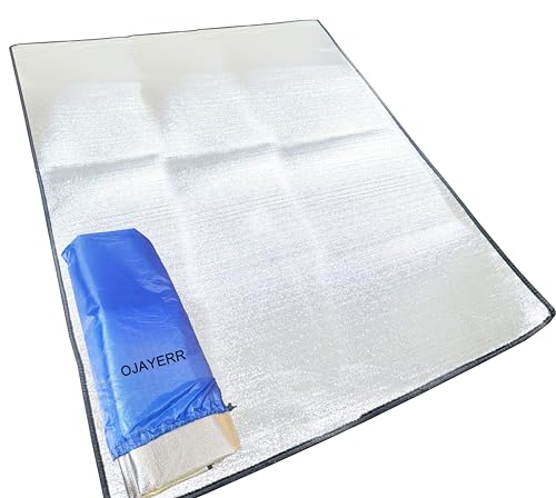 Hochwertige wasserdichte Schlafmatte aus Aluminiumfolie und EPE, ideal für Camping-Abenteuer, faltbar, leicht zu transportieren und pflegeleicht.
