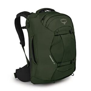 Osprey Farpoint 40L Reisegepäck in Gopher Grün für Herren - hochwertiger Rucksack mit ergonomischem Design und praktischem Layout