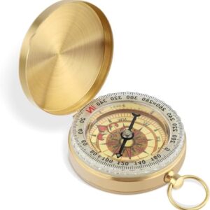 QHFlashbuy Kompass Outdoor, wasserdicht und leuchtend, ideal für Kinder beim Wandern und Camping