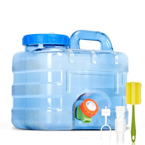 BPA-freier Wasserkanister mit Hahn und Schraubdeckel für Camping, Picknick oder Wohnwagen - 7,5 Liter Trinkwasserkanister