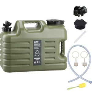 Ergonomischer Wasserbehälter für Camping und Outdoor-Aktivitäten, 18 Liter Fassungsvermögen, BPA-frei und ultra-hochfestes HDPE-Material, drehbarer Hahn und bequemer Griff.