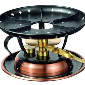 Stöckli Raqulette Classic Dochtenbrennerrechaud Kupfer brüniert - ein klassischer Dochtenbrennerrechaud mit robuster Kupferbeschichtung und exzellenter Verarbeitung für eine wundervolle Rauchatmosphäre bei jedem Gebrauch