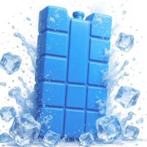 Kompakte Kühlakkus für Kühltasche und Kühlbox - Wiederverwendbare Eisakkus BPA-frei für lange Kühlung