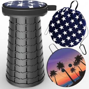 Ergonomischer und bequemer Tragbarer Klapphocker für Innen- und Außenbereich, Camping, Angeln, BBQ und Outdoor-Aktivitäten