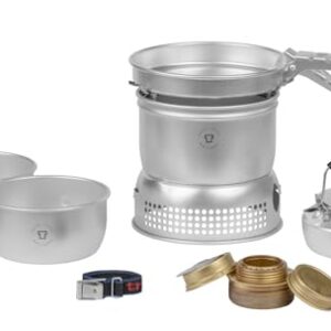Trangia Spirituskocher Sturmkocher 27-2 Ultralight Alu - hochwertiger Kocher für Outdoor-Enthusiasten, leichtes Gewicht und kompakt geräumiges Design, ideal für Ultralight-Ausrüstung