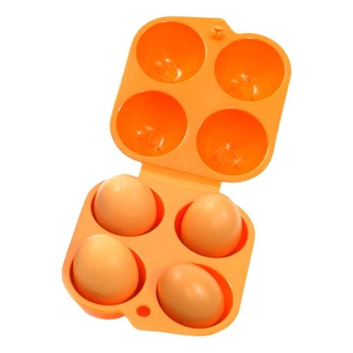 Praktischer Reise-Eier-Container mit vier Kompartimenten, ideal für die Lagerung von Eiern während der Entfernung unerwünschter Gerüche. Robuster PP-Körper und einfache Reinigungsmöglichkeiten.