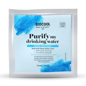 Wasseraufbereitung von Biocool für sauberes Trinkwasser in Wohnwagen, Camping und Notfällen - 10 Tabletten