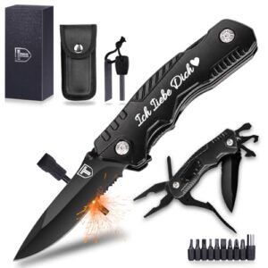 Multitool-Taschenmesser mit 21 Funktionen, ideal für Männer als Weihnachtsgeschenk, Geburtstagsgeschenk oder Valentinstagsgeschenk.