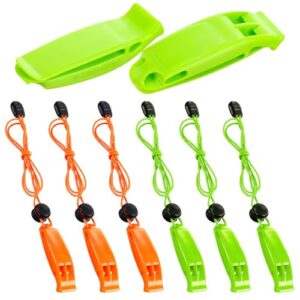 Zelphvt 6 Stück Notfallpfeife, Signalpfeife Vogelpfeife Rettungspfeife Outdoor Notfallpfeife Signalpfeife Trillerpfeife für Kajakfahren Bootfahren Schwimmen Überleben im Wasser Wandern