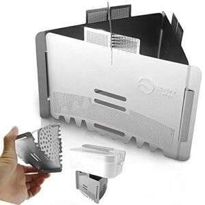 ZEN Camps Leichter Edelstahl Alkoholbrenner Herd Heizung Topflappen Ständer Rack Unterstützung für Camping Reisen Picknick