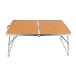 Tragbarer, faltbarer Campingtisch mit Tragegriff aus Bambus, Schreibtisch-Klapptisch für Outdoor-Camping und Party