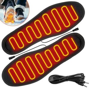 Beheizbare Sohlen, USB-Fußwärmer, Waschbare Thermosohlen für Herren und Damen - Komfortable Fußwärme bei kalten Tagen