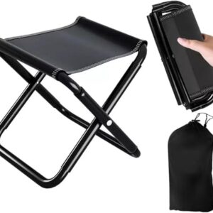 Tragbarer Klapphocker für Outdoor-Aktivitäten, Campinghocker mit Aufbewahrungsbeutel, Komfortabel und leicht zu transportieren.