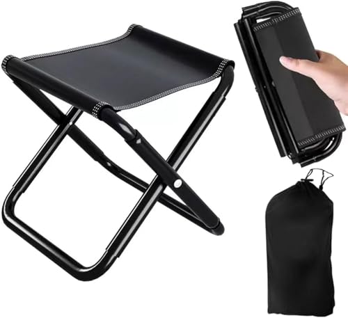 Tragbarer Klapphocker für Outdoor-Aktivitäten, Campinghocker mit Aufbewahrungsbeutel, Komfortabel und leicht zu transportieren.