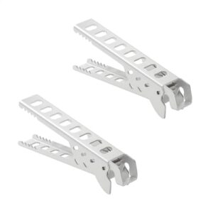 Camping-Topfgreifer, 2 Stück, Aluminiumlegierung, Anti-Verbrühungs-Clip, Schüssel-Greifer für Outdoor, Camping, Kochgeschirr, Picknick, Grillen, Reisen