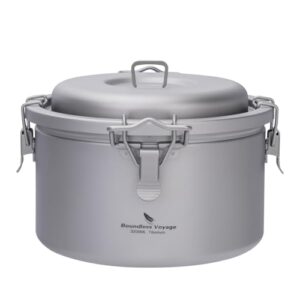 Boundless Voyage Camping-Titan-Pot, Multifunktions-Kochtopf, Ultraleichter Reiskocher für Rucksack-Reisen und Outdoor-Aktivitäten.