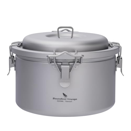Boundless Voyage Camping-Titan-Pot, Multifunktions-Kochtopf, Ultraleichter Reiskocher für Rucksack-Reisen und Outdoor-Aktivitäten.