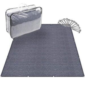 Vorzeltteppich, Camping Teppich aus HDPE 240 g/㎡ mit Ösen Tragetasche für Wohnmobil und Wohnwagen (250*300CM)