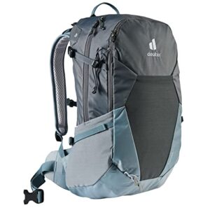 Deuter Futura 21 SL Damen Wanderrucksack in Grau-Schiefer mit 21 Litern Volumen. Komfortabeler Rucksack für Frauen mit Aircomfort Netzrückensystem und Lastübertragung auf die Hüftflossen.