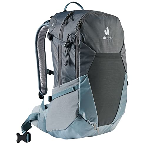 Deuter Futura 21 SL Damen Wanderrucksack in Grau-Schiefer mit 21 Litern Volumen. Komfortabeler Rucksack für Frauen mit Aircomfort Netzrückensystem und Lastübertragung auf die Hüftflossen.