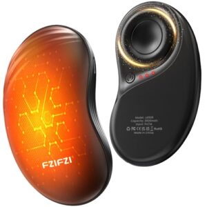 Elektrische Handwärmer, 2er Set, Magnetisch, 6000mAh, 3 Heizstufen bis 57°C, Taschenwärmer, Wiederverwendbar, Hand Warmer Heizung für Weihnachten, Reisen und Outdoor im Winter