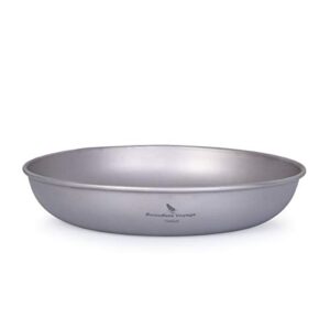 Ultraleichtes Camping-Geschirr-Set mit Titan-Tellern, ideal für Picknick, Camping, Grill oder Kantine