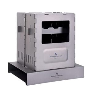 Klappbarer Holzofen mit Topf Halterung für Outdoor-Stove Alkoholheizung und Kochgeschirr für Camping-Ausflug