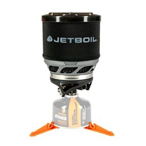 Jetboil MNMCB Gaskocher MiniMo, Carbon, One Size - Leichter und robuster Gaskocher für den Freizeitsport