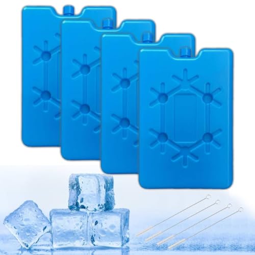 Kühlakkus-Kühltaschen, wiederverwendbare Kühlelemente, 4 Stück Kühlakkus 200ml Kühlelemente für Reisen und Camping