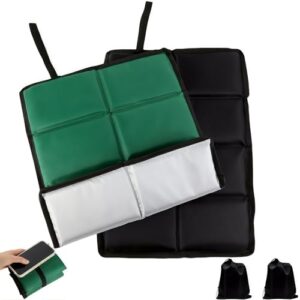 Wasserdichtes und thermo Sitzkissen für Outdoor Gebrauch, 2 Stück Extragröße 45x35 cm, bequemes und weiches Sitzkissen für Erwachsene und Kinder, faltet sich auf Handflächengröße zusammen