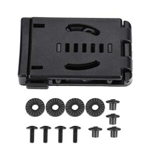 Ein multifunktionales Gurtclip für das Bequeme zurückzuhängen, perfekt für Camping, Wandern und Outdoor-Aktivitäten. Es verfügt über zwei herausnehmbare und einstellbare Stege und bietet eine sichere und einfache Möglichkeit, es zu arretieren.