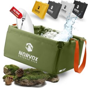 NORVOX Outdoor-Faltschüssel, faltbare Schüssel für Camping, Spülgeschüssel und Eimer