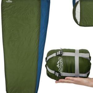 Ultraleichter Schlafsack für Outdoor-Aktivitäten - ideal für Sommer, Camping und Mumienschlafsack