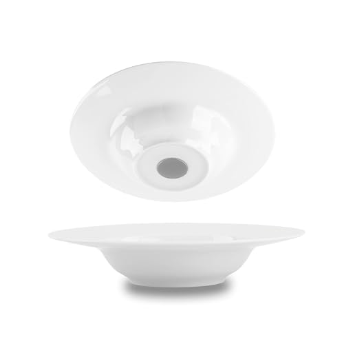 Silfy Magnet-Gourmet-Teller aus Porzellan, 2er-Set, rutschfeste Teller für Camping, Caravanning und Bootsausflüge