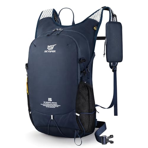Leichter Wanderrucksack mit Brustgurt für Herren & Damen, 15 Liter Volumen, ideal für Outdoor-Aktivitäten und Reisen