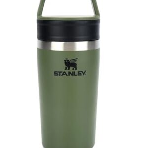 STANLEY Café-to-Go Travel Mug, 350 ml, Dried Pine - Robuster Kaffeebecher für unterwegs mit doppelwandiger Vakuumisolation und bequemen Griff aus hochwertigem Material.