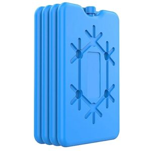 Kühlakkus für kühltasche - 4 Stück à 200 ml Wiederverwendbarer ultradünner Kühlkörper für Outdoor-Aktivitäten