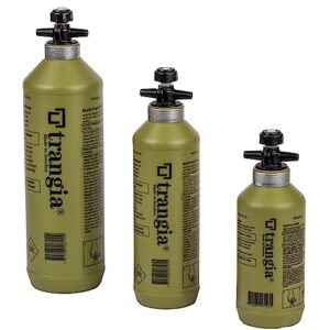 Trangia Brennstoffflasche 0,3 L olivgrün aus Polyethylen mit Sicherheitsverschluss für Camping und Zeltwanderung geeignet