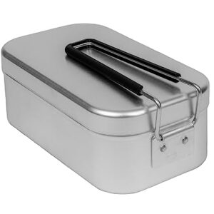 Tragia Messdose - klein, silberfarben. Robuste und wasserdichte Dose für die Messung von Wasser oder Getränken.