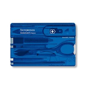 Victorinox Multitool Card, Schweizer Creditcard Classic, Taschenmesser in Kreditkartenformat mit 10 Funktionen, Spitzklinge und Schere
