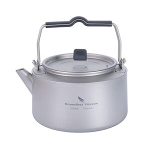 Ultraleichter und Robuster Wasserkocher mit Filter, Klappgriff & großer Öffnung für Outdoor, Reisen und Küche