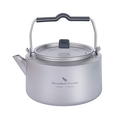 Ultraleichter und Robuster Wasserkocher mit Filter, Klappgriff & großer Öffnung für Outdoor, Reisen und Küche