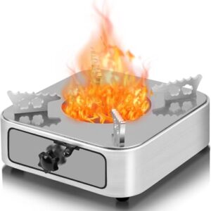 Tragbarer Spirituskocher für Camping und Outdoor-Aktivitäten, Kochen ohne Strom, Alkoholherd Brenner, Camping Zubehör für Grillen, BBQ, Picknicken, Trekking