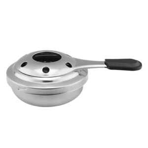 Mini Fondue Brenner für Camping und Outdoor-Kochen, portable Edelstahl-Alkoholbrenner mit kompakter Größe und winddichter Solid-Design-Technologie