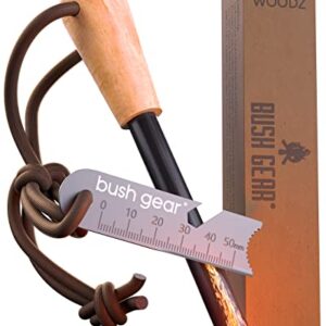 Bush Gear Feuerstarter Set, bis zu 17.000 Zündungen, XXL Feuerstein für Survival, Camping und Bushcraft Abenteuer