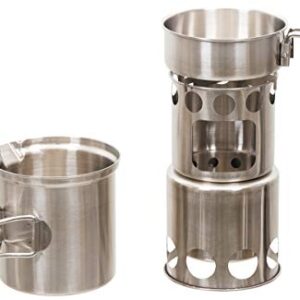 Ein hochwertiges Kochsystem für alle, die gerne im Freien kochen oder sich in der Natur aufhalten möchten. Das Fox Outdoor Kochset besteht aus 5 verschiedenen Teilen, darunter eine Pfanne, ein Topf und einen Kocher, allesamt aus hochwertigem Edelstahl gefertigt.