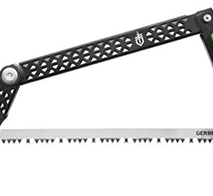 Robuste und handliche Bügelsäge von Gerber, ideal für Forst-, Gartenarbeit und Bushcraft